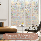 Frosted Privacy Window Film – Decorative Matte Glass Sticker Easy to Apply & Stylish for Home & Office