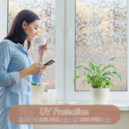 Frosted Privacy Window Film – Decorative Matte Glass Sticker Easy to Apply & Stylish for Home & Office