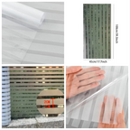 Frosted Privacy Window Film – Decorative Matte Glass Sticker Easy to Apply & Stylish for Home & Office